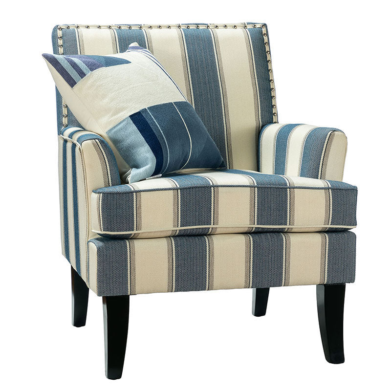 Bradley Armchair - Modern Accent Chair for Living Room, Bedroom & Office - Comfortable Upholstered Lounge Chair with Sturdy Wooden Legs - Perfect for Relaxing, Reading & Decorating Your Home