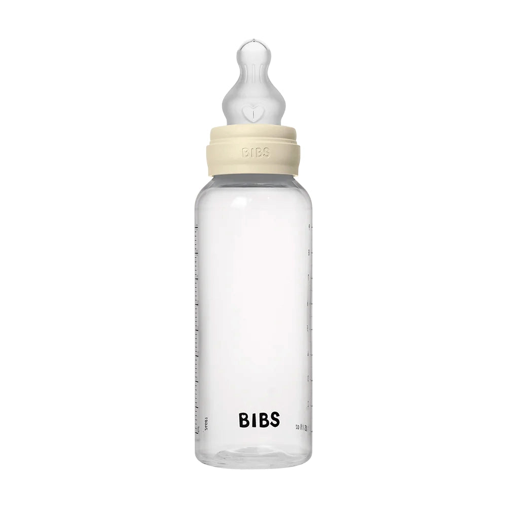 Soft Silicone Baby Bottle Bibs Set - 270ml Ivory - Drip-Free Feeding for Mess-Free Mealtime & Travel
