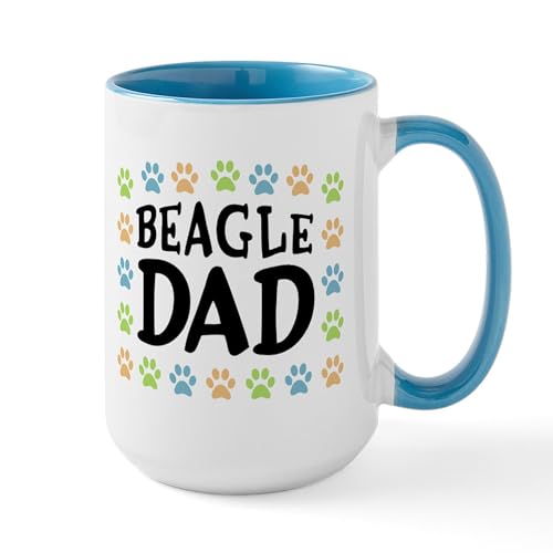 White/Blue Inside - Beagle Dad