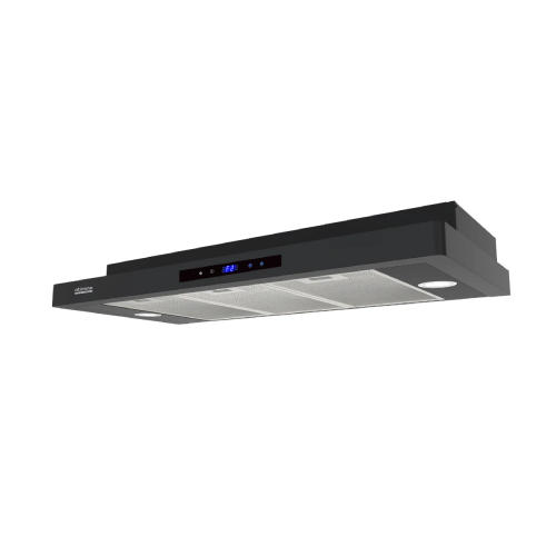 Europace ECH5501DBK 90cm Slimline Kitchen Extractor Hood - Modern Black Design for Efficient Smoke & Odor Removal | Perfect for Small Kitchens & Apartments