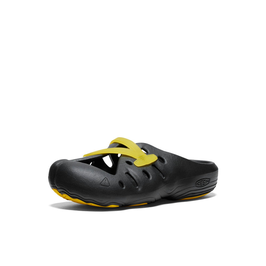 Unisex Yogeez Clogs - Comfortable Slip-On Shoes for Men & Women | Black/KEEN Yellow | Perfect for Gardening, Beach, and Casual Wear