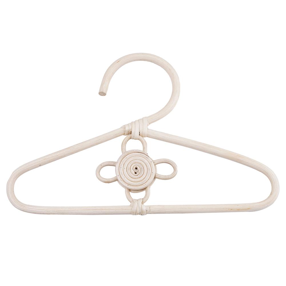 Natural Rattan Baby Clothes Hangers - Eco-Friendly Wooden Hangers for Kids Wardrobe Organization | Perfect for Nursery, Closet & Travel Packing