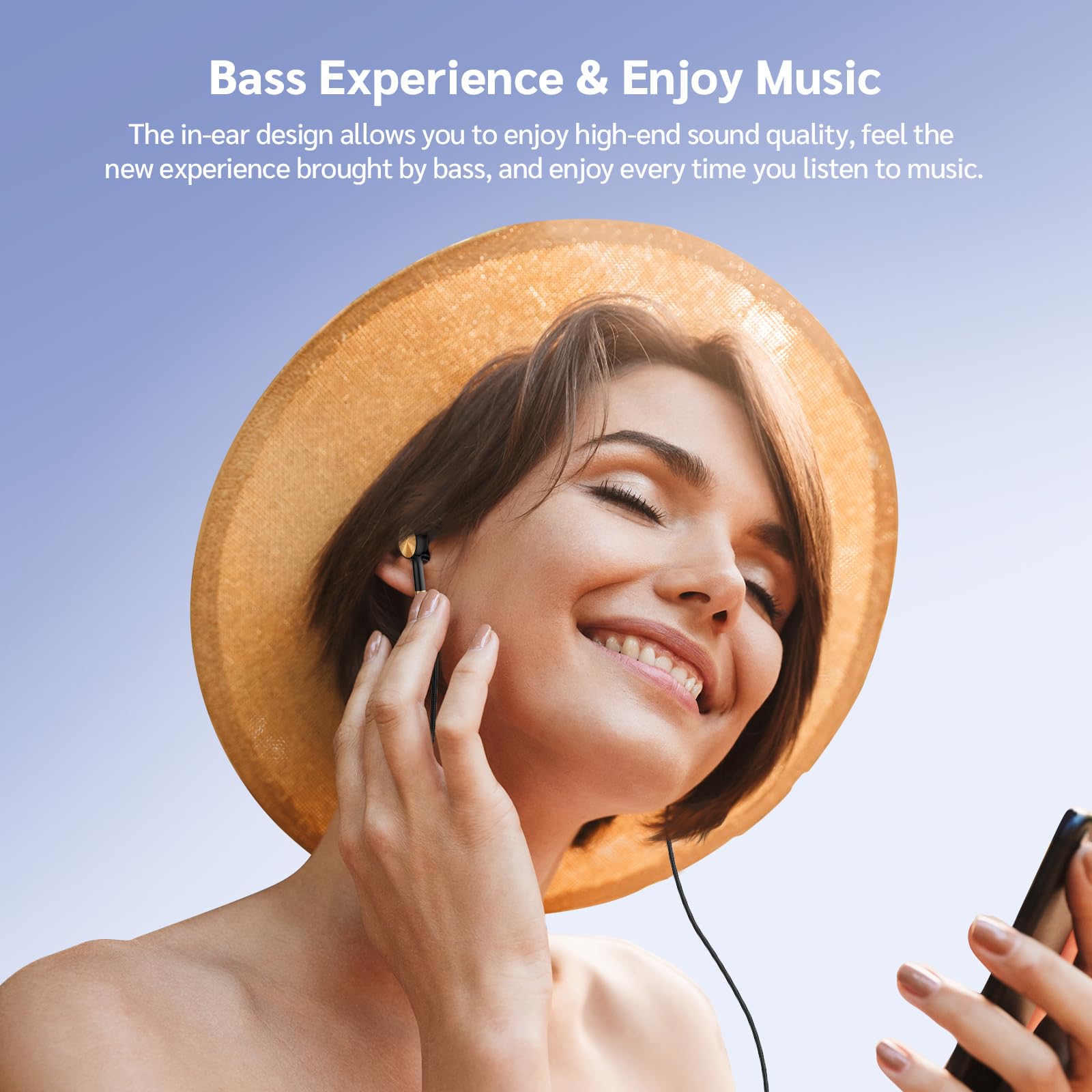 USB C Headphones 3 Pack - Noise Isolating Wired Earbuds with Microphone & Deep Bass | Type C Earphones Compatible with Android Phones & All USB C Devices | Perfect for Commuting, Workouts & Gaming