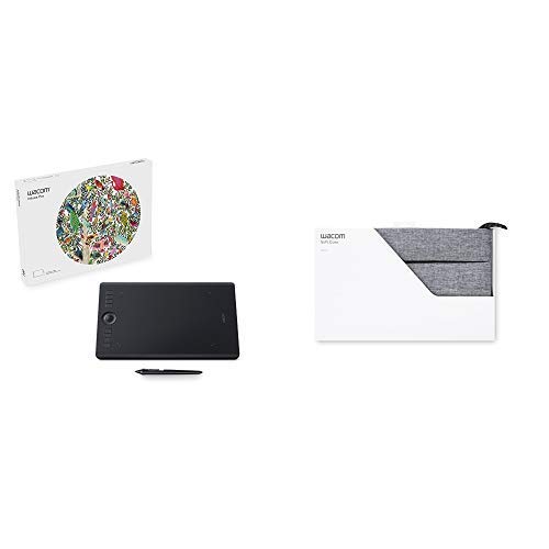 Wacom Intuos Pro Digital Graphic Drawing Tablet with Soft Case - Professional Drawing Pad for Artists, Designers & Illustrators - Perfect for Digital Art, Animation & Photo Editing