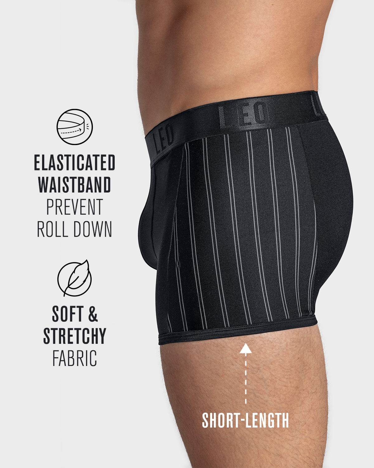 Perfect Fit Trunk with Contrast Details - Stylish Men's Underwear for Everyday Comfort | Ideal for Work, Gym & Travel