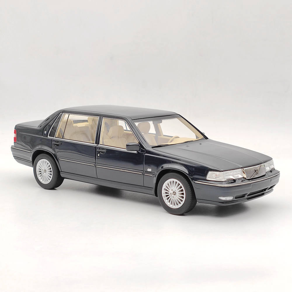 1/18 Scale Volvo S90 Royal Level 3 1998 Blue Resin Model Car - DNA Collectibles DNA000088 - Perfect for Car Enthusiasts, Display Collections & Gift Giving