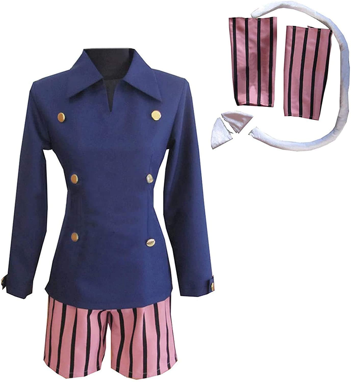 Neferpitou Blue Uniform Jacket & Shorts Set - Anime Cosplay Costume for Hunter x Hunter Characters | Perfect for Conventions, Halloween & Cosplay Events