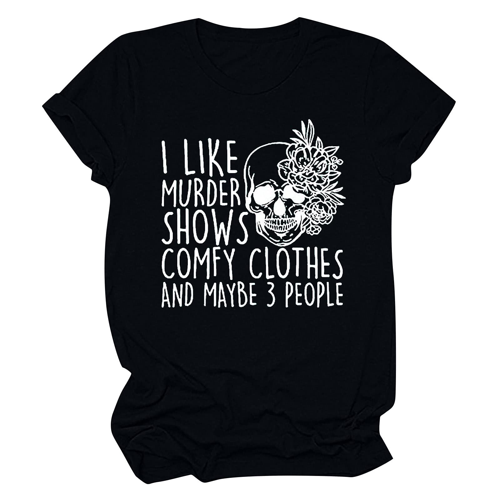 Anu Linen Women's Halloween Novelty T-Shirts - Casual Loose Fit Tee Shirts & Blouses, Plus Size Costume Tops for Women | Perfect for Halloween Parties, Cosplay & Everyday Wear