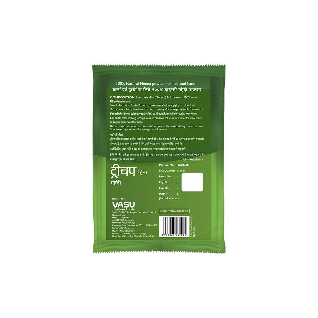Natural Henna Powder for Hair & Body Art - 100g x 4 Pack (16oz Total) | Safe DIY Mehndi Tattoo Kit, Bridal & Festival Use