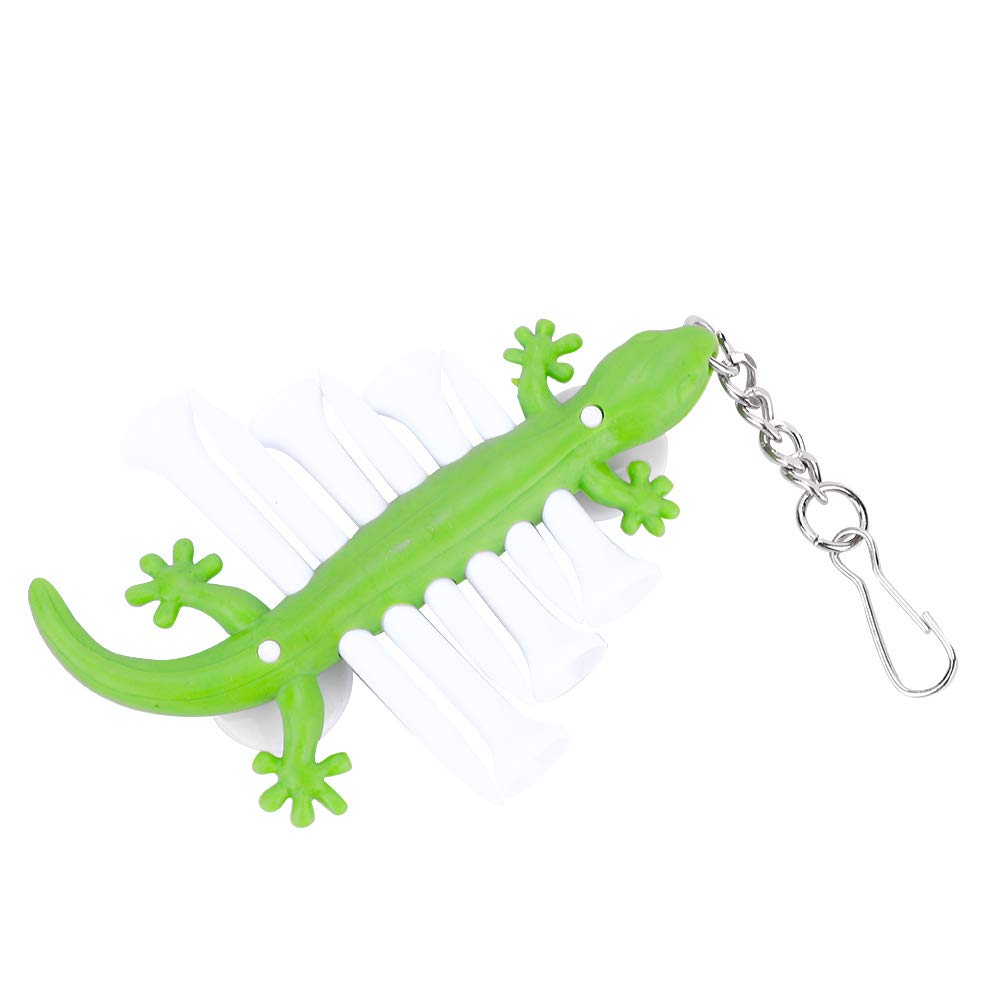 Premium TPE & Plastic Keychain Tees Holder - Durable Golf Ball Marker & Divot Tool for Outdoor & Indoor Golf Accessories - Perfect for Golf Bags, Carts & Practice Sessions