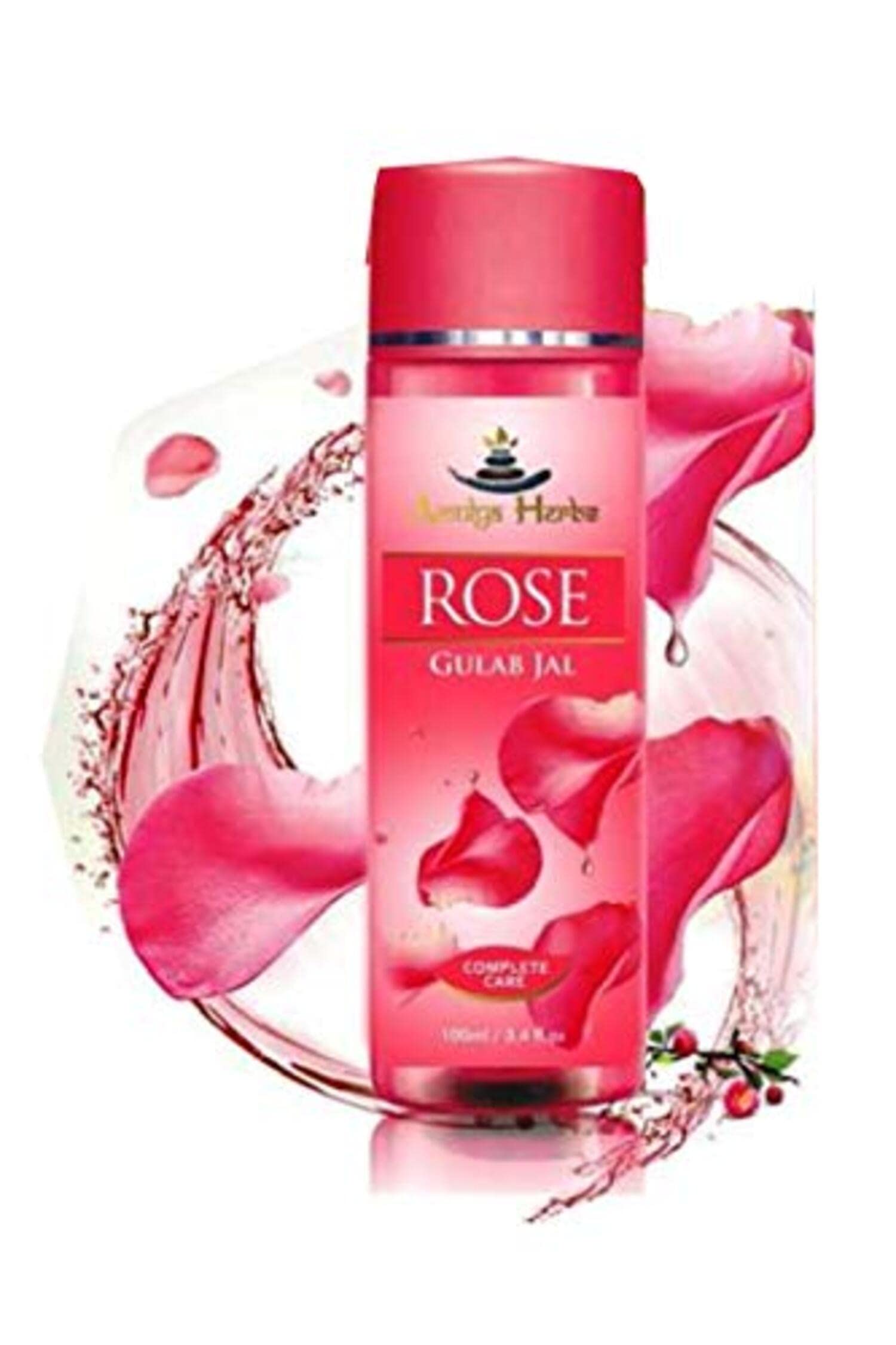 Amulya Gulab Jal Rose Water - 100ml (Pack of 5) | Pure Natural Hydrating Facial Toner for Skin & Hair Care | Perfect for DIY Beauty, Aromatherapy & Religious Ceremonies