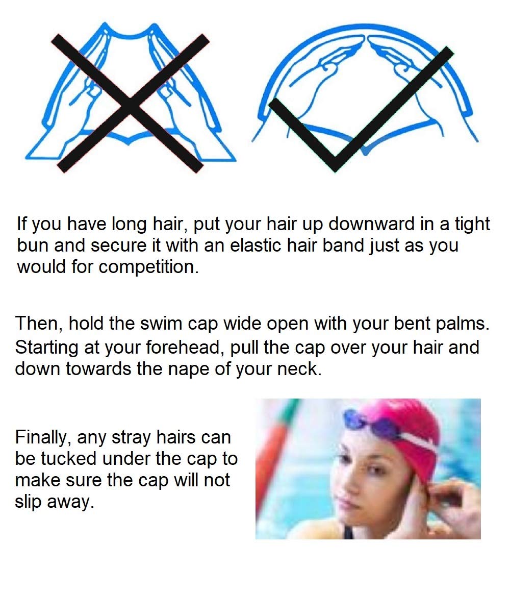 **BONDYUEN Silicone Swim Cap for Kids, Boys, Girls, Men & Women - Fun Cute Design Patterns for Short & Medium Hair - Ideal for Swimming Lessons, Pool Parties & Water Sports**