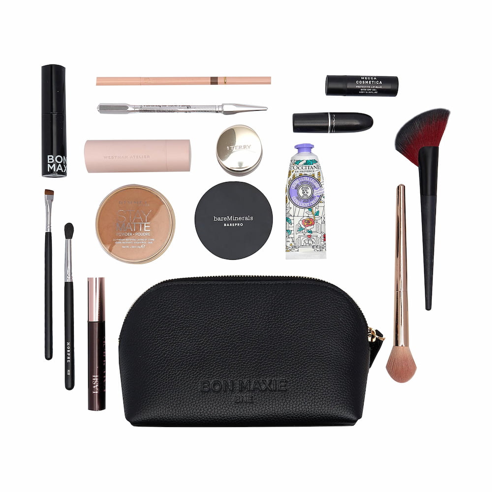 Premium Black Leather Makeup Case - Travel Cosmetic Organizer for Women | Perfect for Home Storage & On-the-Go Beauty Essentials