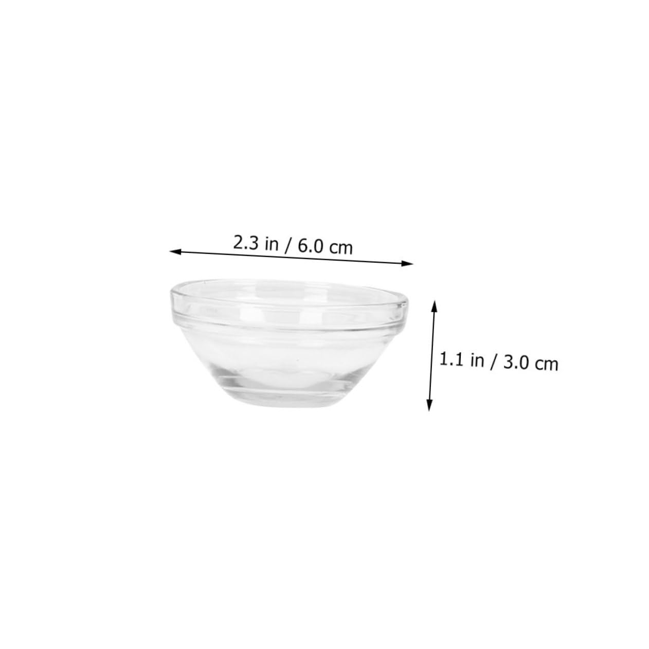 12Pcs Transparent Glass Essential Oil Bowls for Beauty Salon - Massage Cups, Cupping Therapy, Hair Dye Mixing, Spa Face Masks | Esthetician Tools with Lids for Blush, Hot Wax & Skincare Treatments
