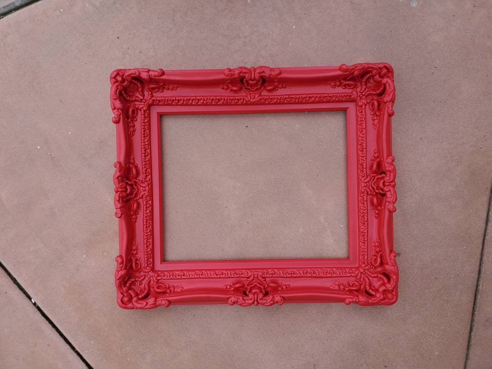 16x20 Ornate Red Picture Frame - Colonial Classic Photo Frame for Wall Decor, Wedding Photos, Family Portraits & Home Gallery Display