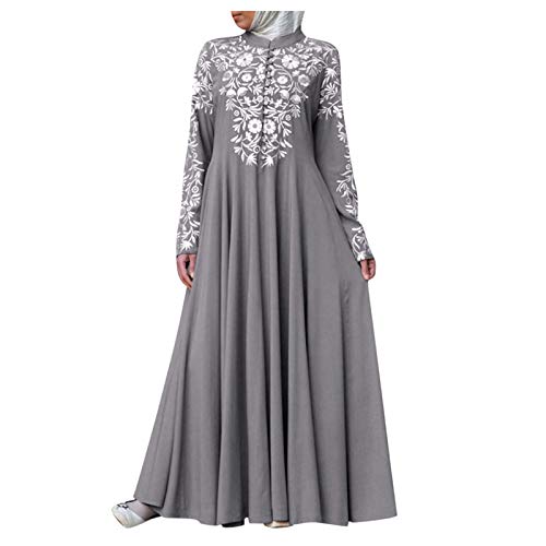 Tintwwg Plus Size Abaya Dress for Women - Moroccan Dubai Gown with Hijab, Islamic Thobe for Ramadan & Summer | Modest Muslim Prayer Dress for Mosque & Special Occasions