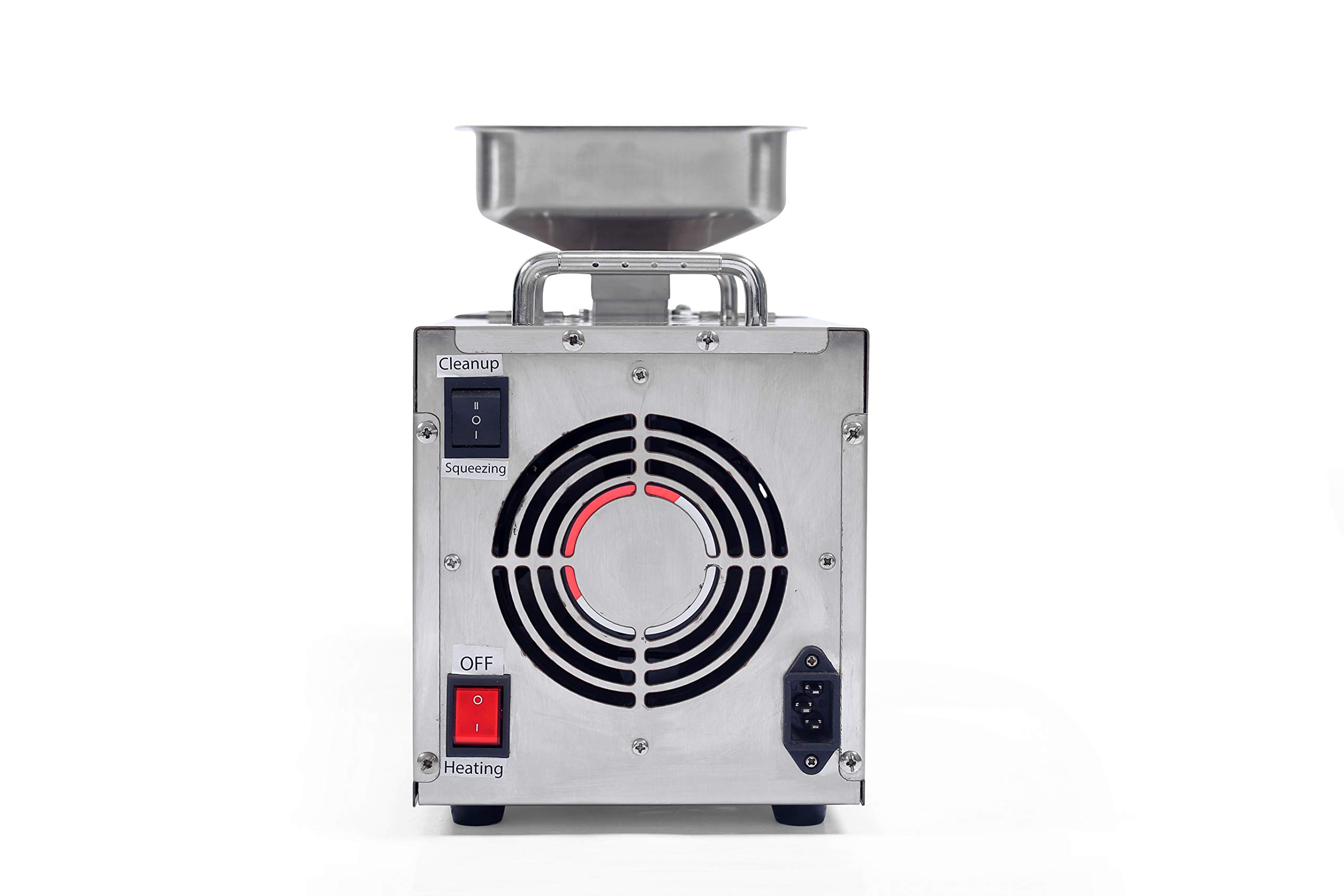 Savaliya Industries 400W Oil Extraction Machine with Temperature Controller - Commercial & Home Use for Olive, Coconut, Peanut Oil Making (Silver)