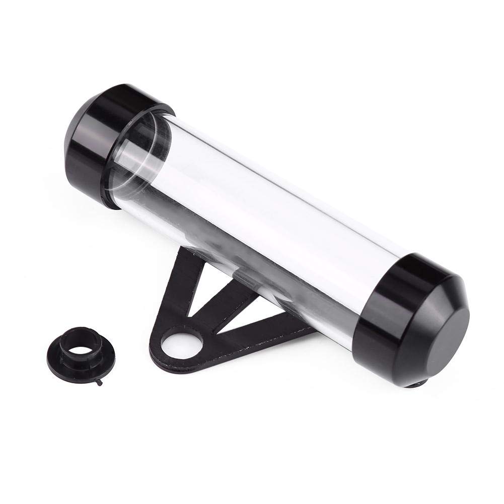 Universal Motorcycle Tax Receipt & License Plate Tube Holder - Waterproof Black Cylindrical Tax Disc Holder for Motorbike, Scooter & Trailer Registration - Secure Storage for Road Documents & Parking Permits
