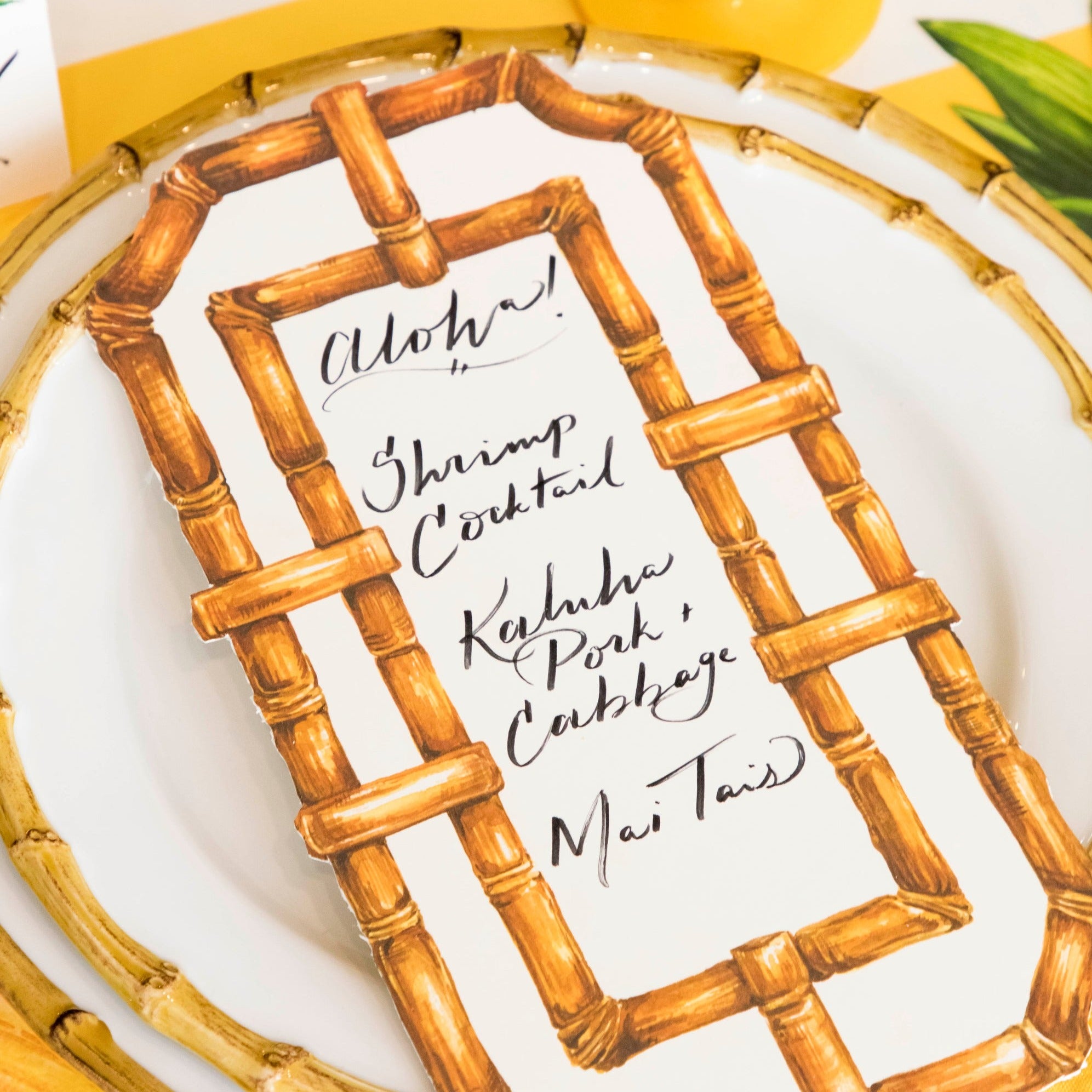 Elegant Bamboo Table Card Holder - Wedding, Restaurant, Event Place Cards - Eco-Friendly Name Card Stand for Parties & Special Occasions