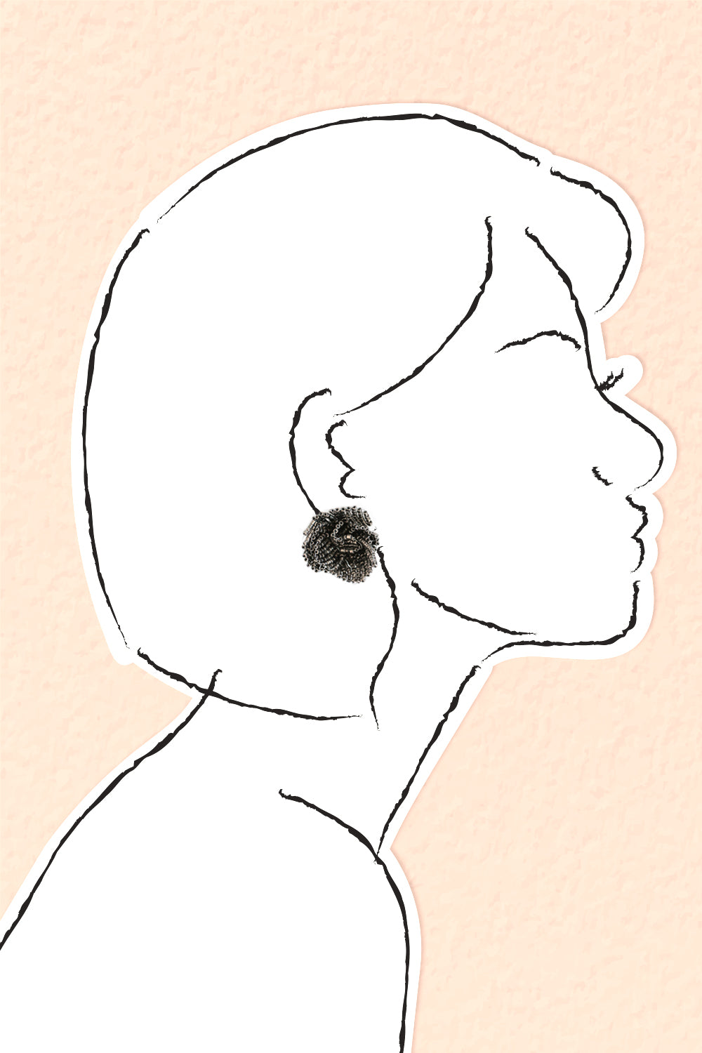 Elegant Black Floral Earrings for Women - Perfect for Parties, Weddings & Special Occasions