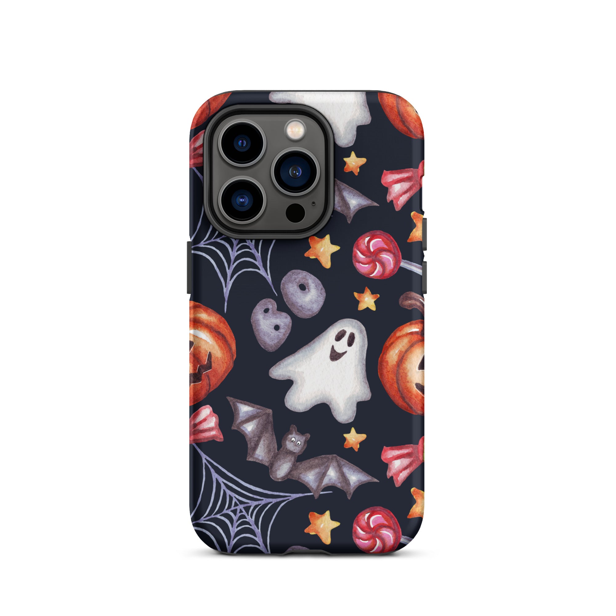 Premium Spooky Charm iPhone Case - Cute & Durable Protective Cover for iPhone 13/14/15, Perfect for Halloween, Parties & Everyday Use