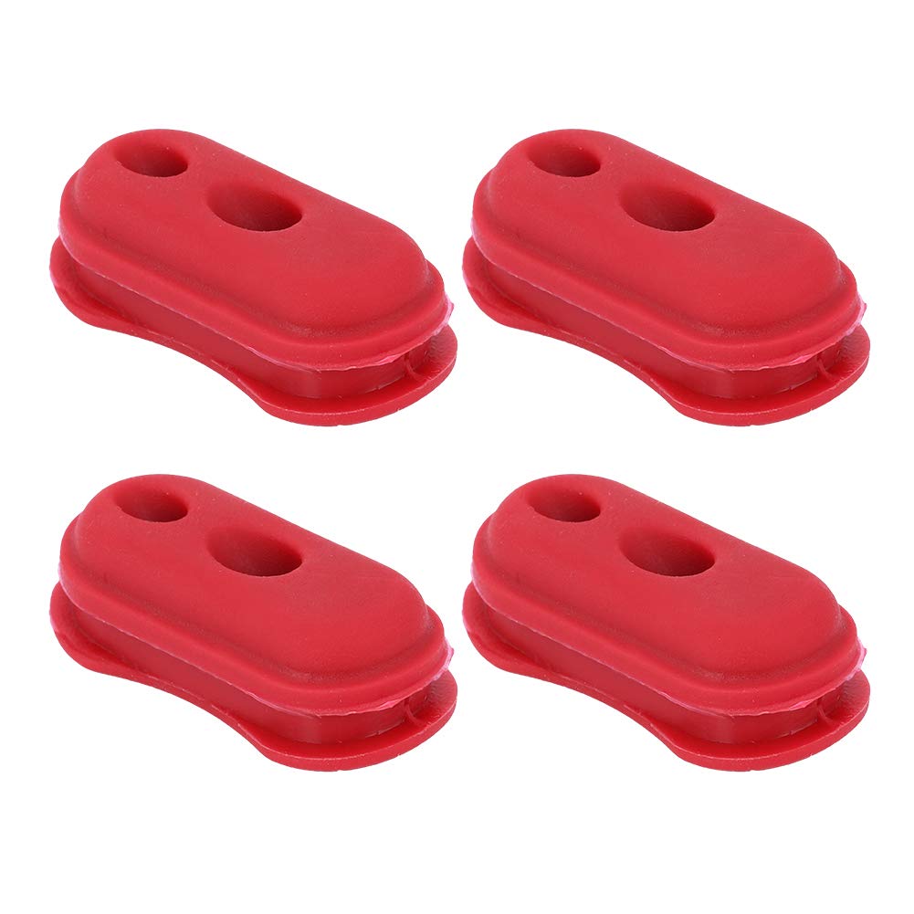 Xiaomi M365 Electric Scooter Charging Port Cover - 4PCs Dustproof Rubber Silicone Plug Replacement Accessories for Xiaomi M365 Pro/1S - Perfect for Outdoor Riding and Daily Commuting Protection