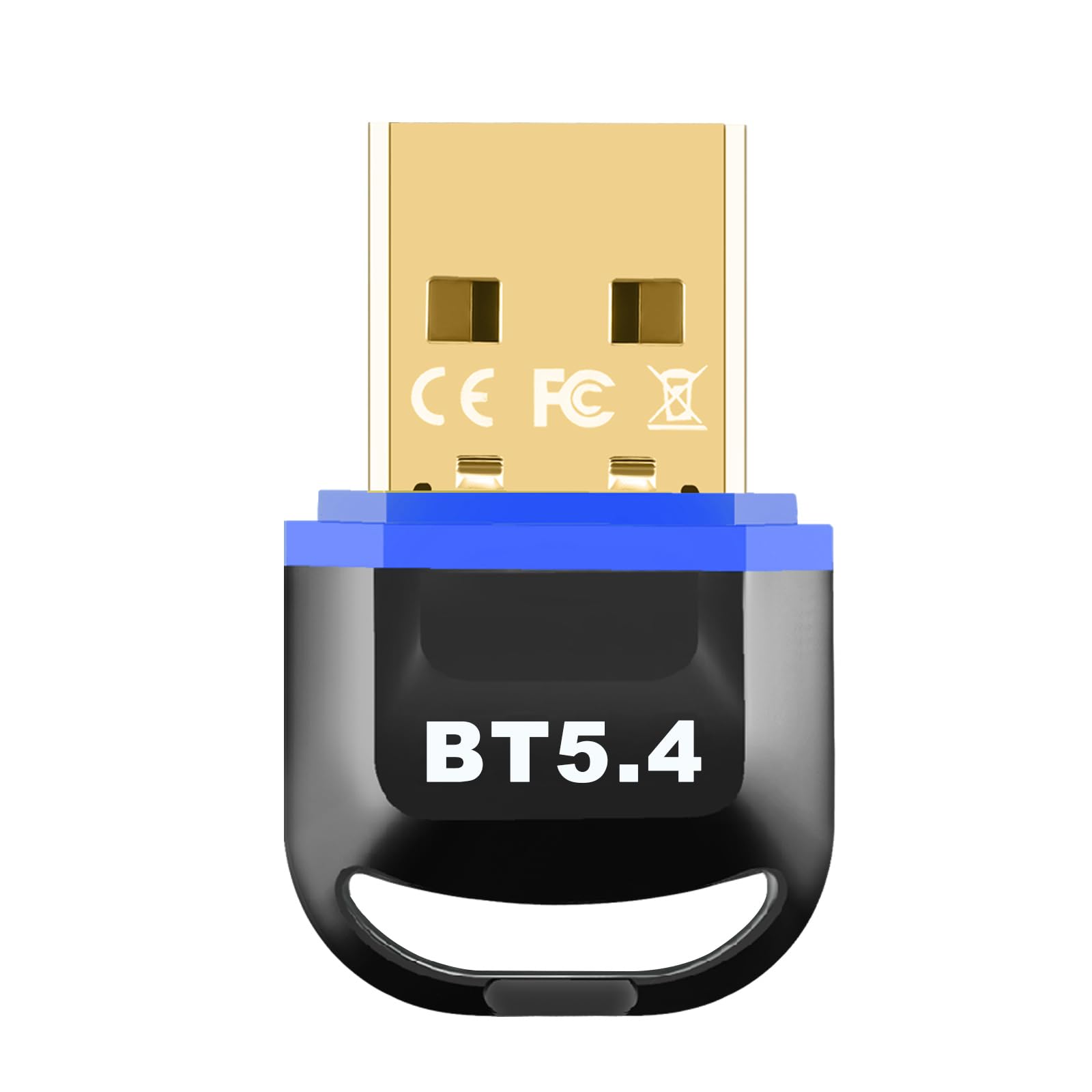 USB Bluetooth 5.4 Adapter for PC - Plug & Play Wireless Dongle with BR+EDR+BLE+LMP13.X Support - Long Range Bluetooth Receiver for Windows 11/10/8.1 - Compatible with Desktop, Laptop, Keyboard, Mouse & Headset (Blue) - Perfect for Home Office, Gaming & Wireless Audio Setup