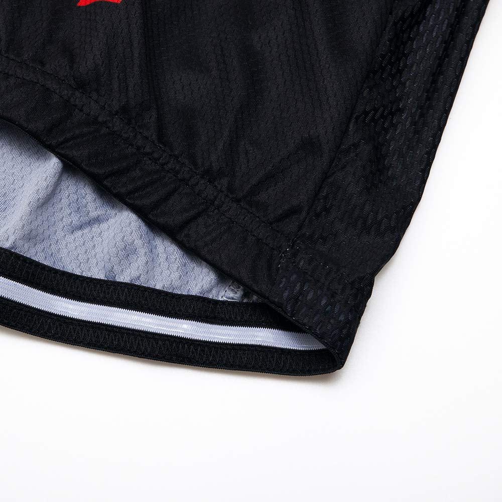 Men's Cycling Jersey Set - 12D Padded Short Sleeve Bike Shirt & Bicycle Jacket Suit with Pockets, Breathable Fabric for Mountain & Road Biking - X-Large Black - Perfect for Cycling Training, Commuting and Outdoor Sports