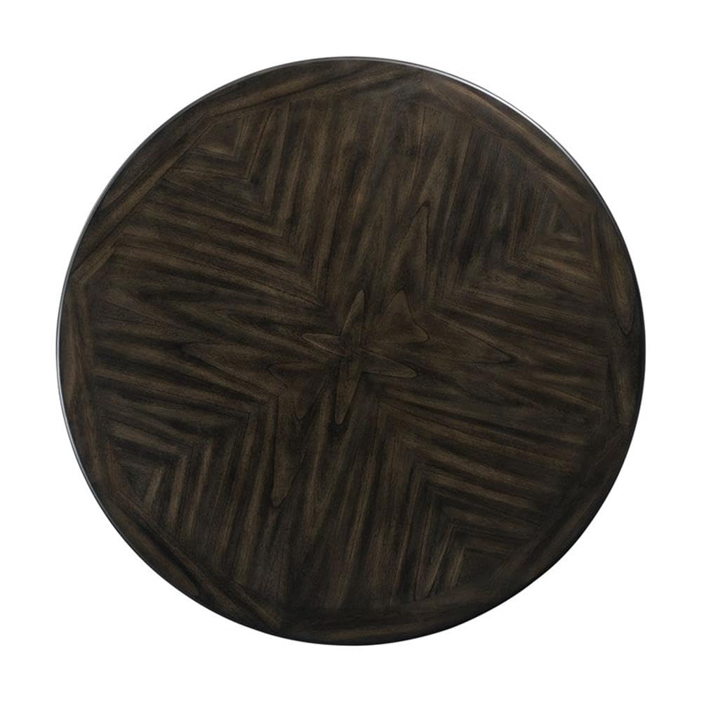 BOWERY HILL Mid-Century Modern Walnut Dining Table - Standard Height Solid Wood Kitchen Table for Dining Room, Breakfast Nook & Small Spaces