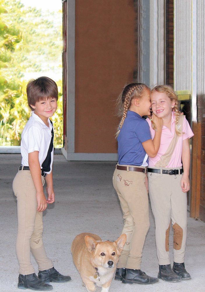 TuffRider Kids' Starter Low-Rise Pull-On Jodhpurs with Free Striped Socks - Perfect for Equestrian Riding Lessons & Horseback Training