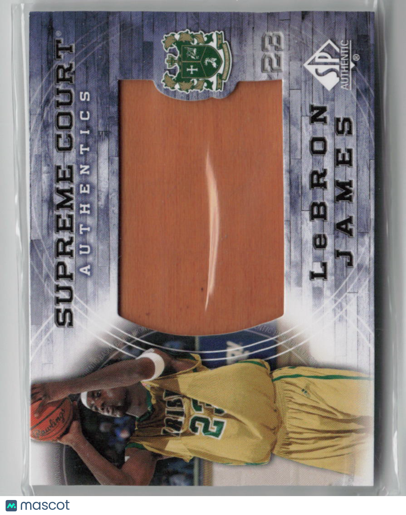 Authentic LeBron James Game-Used Basketball Floor from 2013-14 SP Authentic #SC13 - Perfect for NBA Memorabilia Collectors and Sports Fans