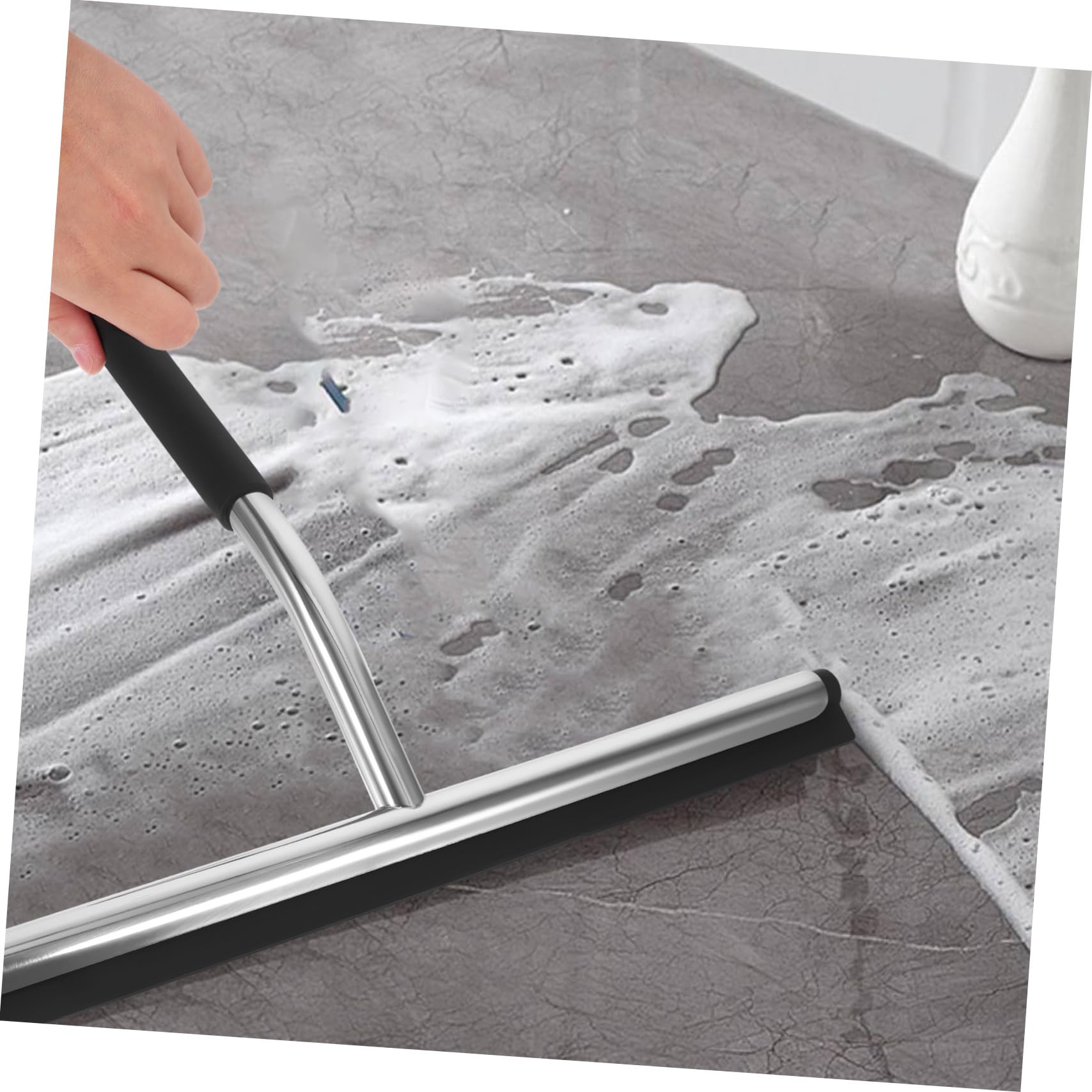 Baluue 1-Piece Glass Wiper Squeegee - Car Windshield, Tile Wall & Shower Cleaner - Water Removal Tool for Windows, Mirrors & Glass Surfaces - Perfect for Home, Office and Auto Cleaning