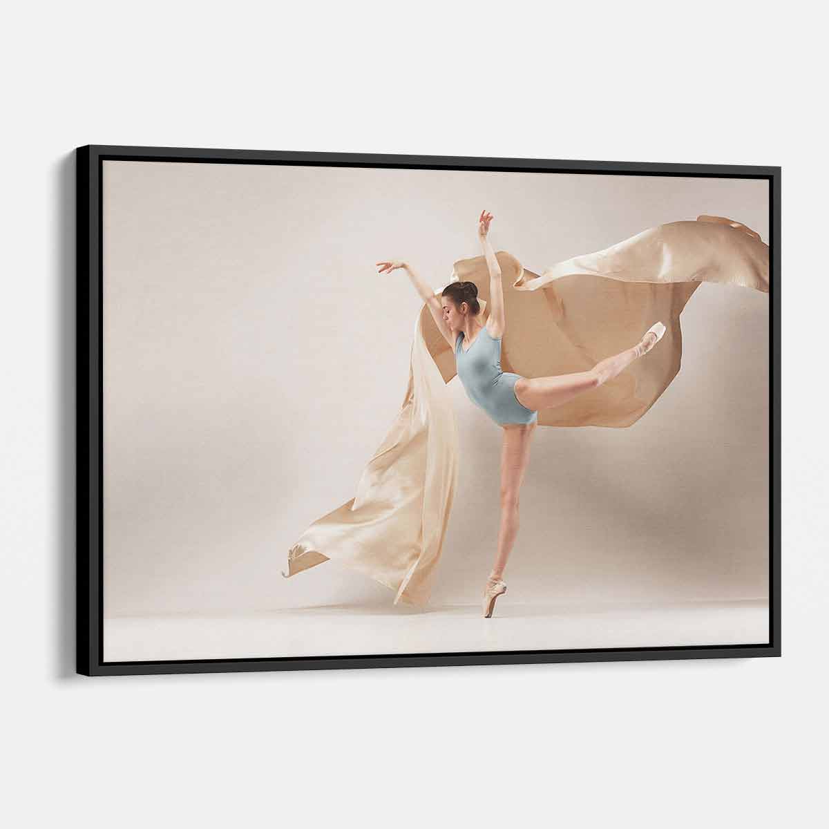 Elegant White Ballerina Wall Art Canvas Painting - Perfect for Home Decor, Bedroom, Living Room & Dance Studio Aesthetic