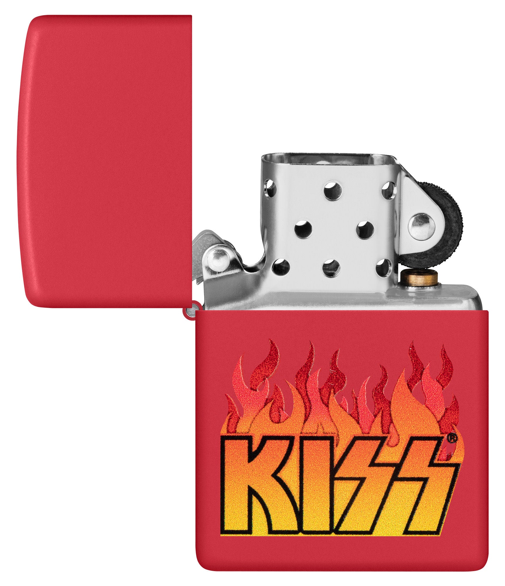 Kiss Flames Red Matte Lipstick - Long Lasting, Highly Pigmented Lip Color for Women | Perfect for Parties, Date Nights & Special Occasions