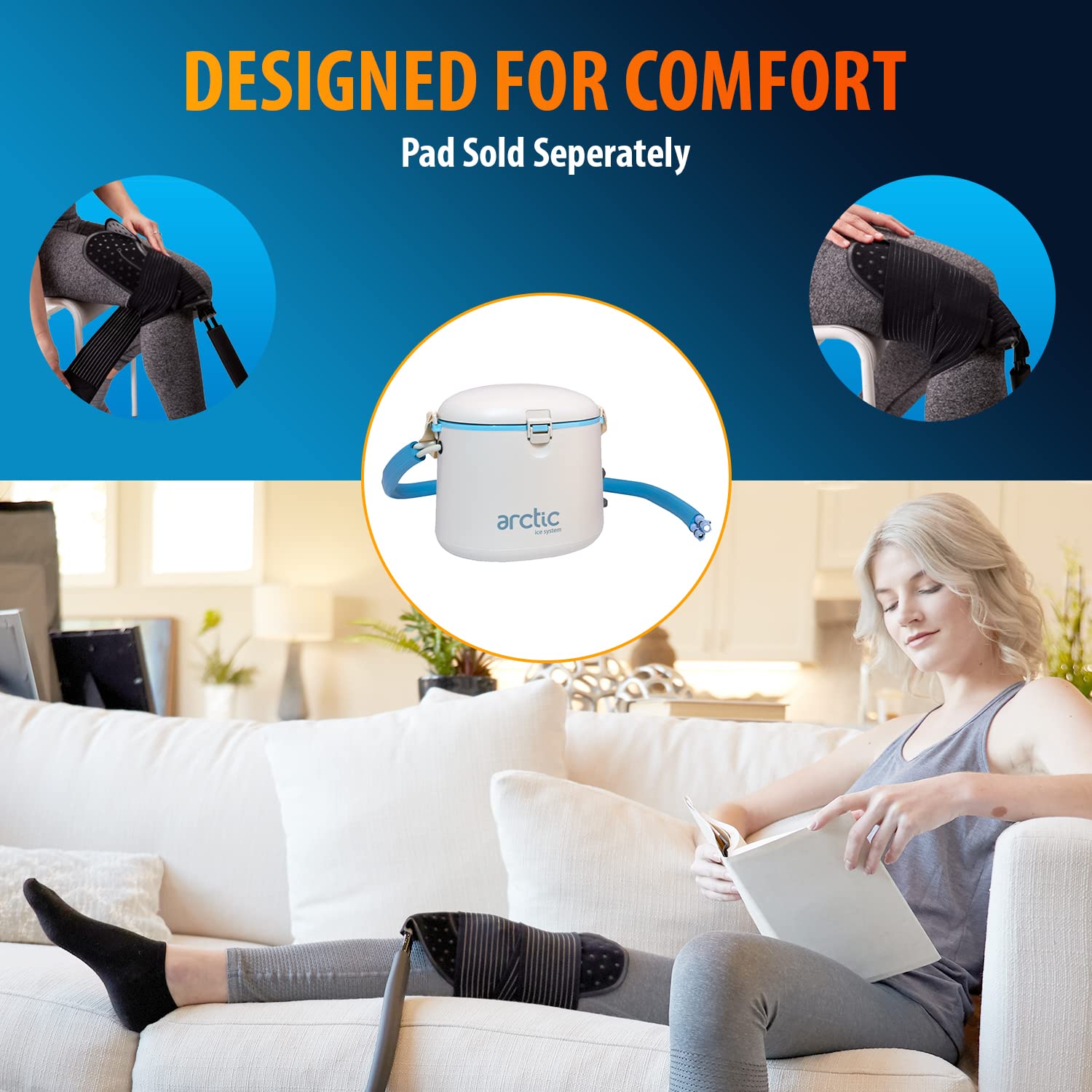 AIS Classic Cold Therapy System - Ice Circulation Machine for Pain Relief & Recovery - Post-Surgery, Sports Injury, Arthritis & Swelling Relief - Cool Therapy Unit Only