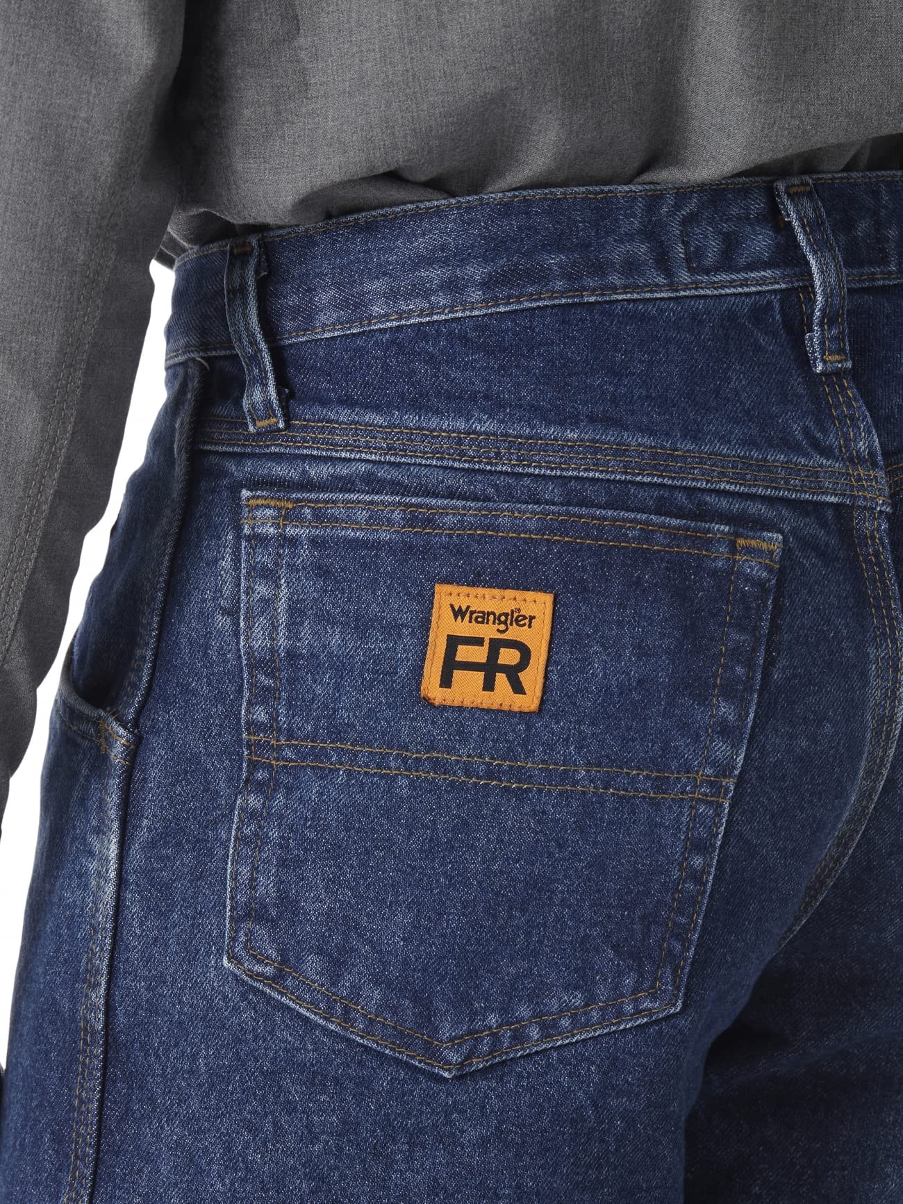 Wrangler Men's Riggs Workwear Flame Resistant Relaxed Fit Jeans - Durable & Comfortable for Construction, Oilfield & Outdoor Jobs