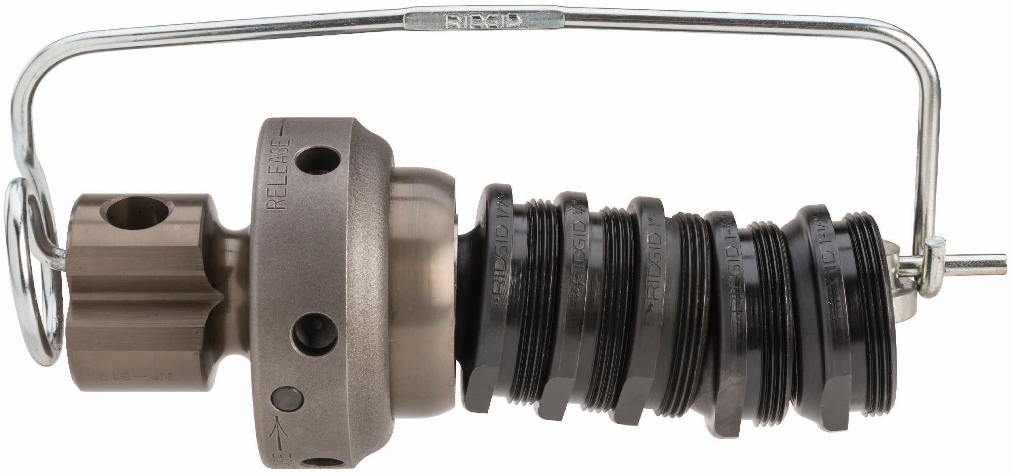 Ridgid 819 Nipple Chuck Kit 51005 - Professional Plumbing Tool for Pipe Fitting and Repair | Perfect for DIY Home Improvement and Plumbing Projects