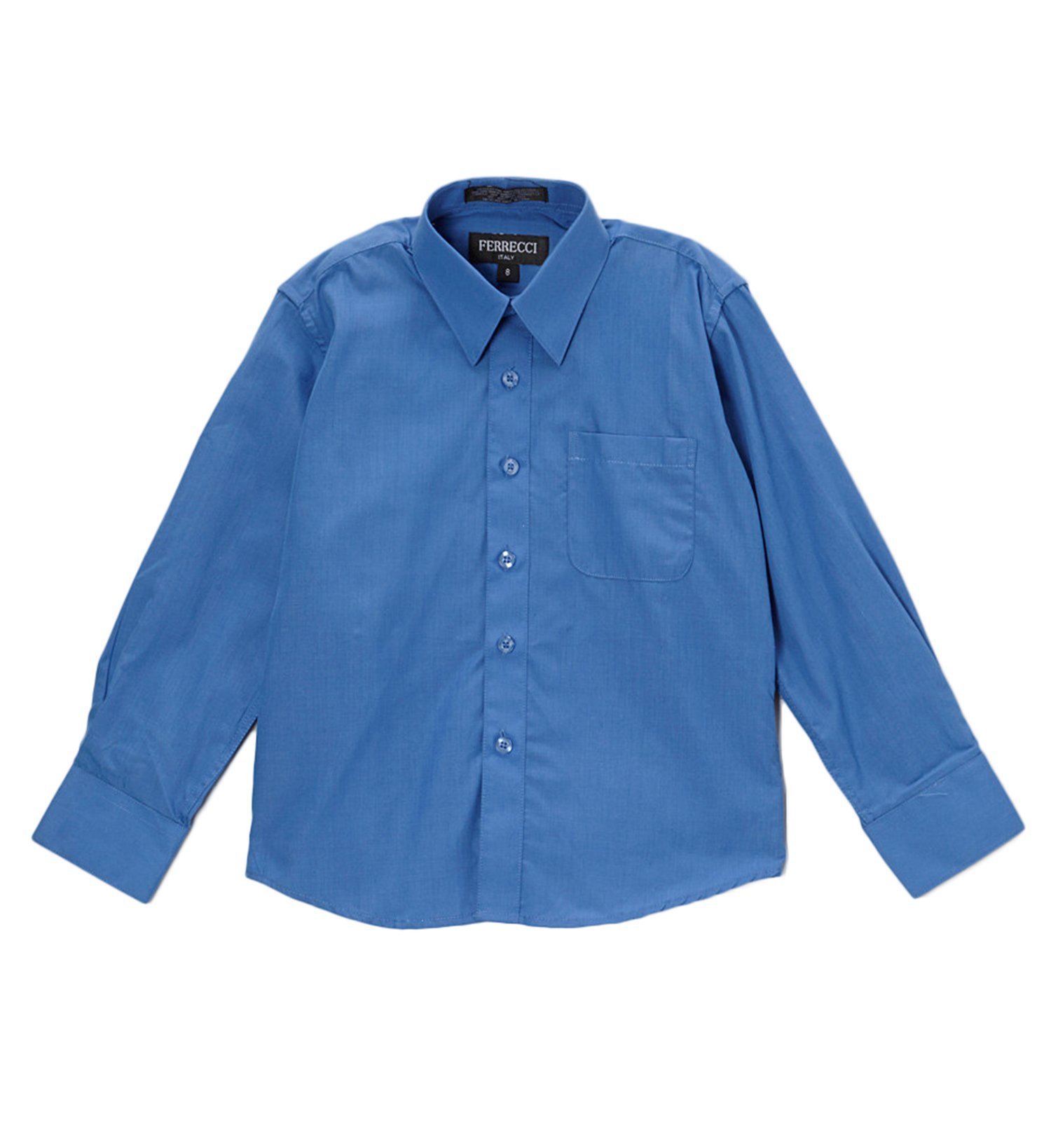 Ferrecci Boys Premium Poly Cotton Dress Shirt for School, Church & Special Occasions - Comfortable & Stylish Formal Wear for Kids
