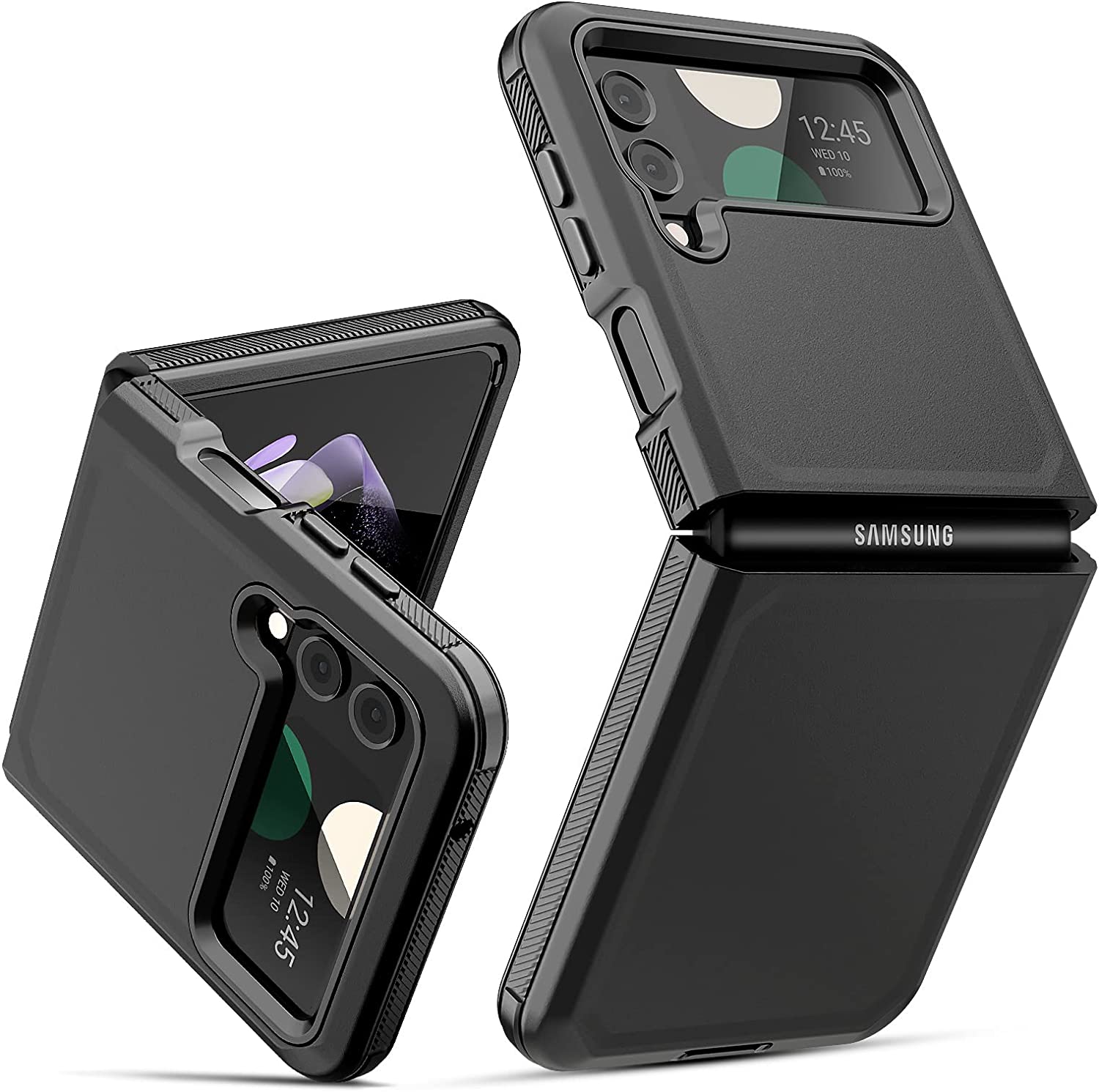 Samsung Galaxy Z Flip 4 Case with Drop Protection - Shockproof Bumper Cover for Flip Phone (Purple) - Perfect for Daily Use, Travel & Outdoor Activities