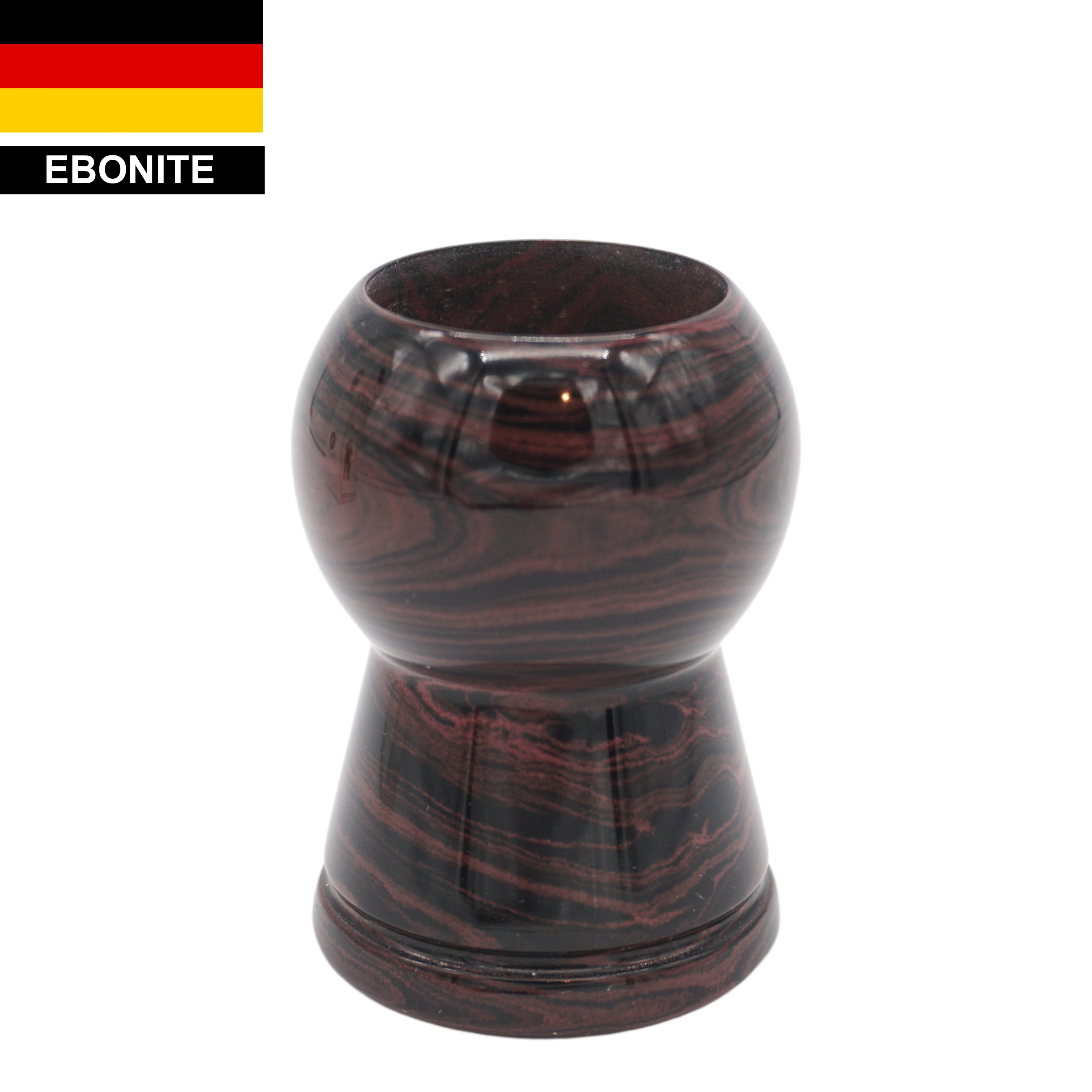 Premium Handmade Raspberry Ebonite Shaving Brush Handle - Fits 24mm & 26mm Knots - Perfect for Wet Shaving & Barber Shop Grooming
