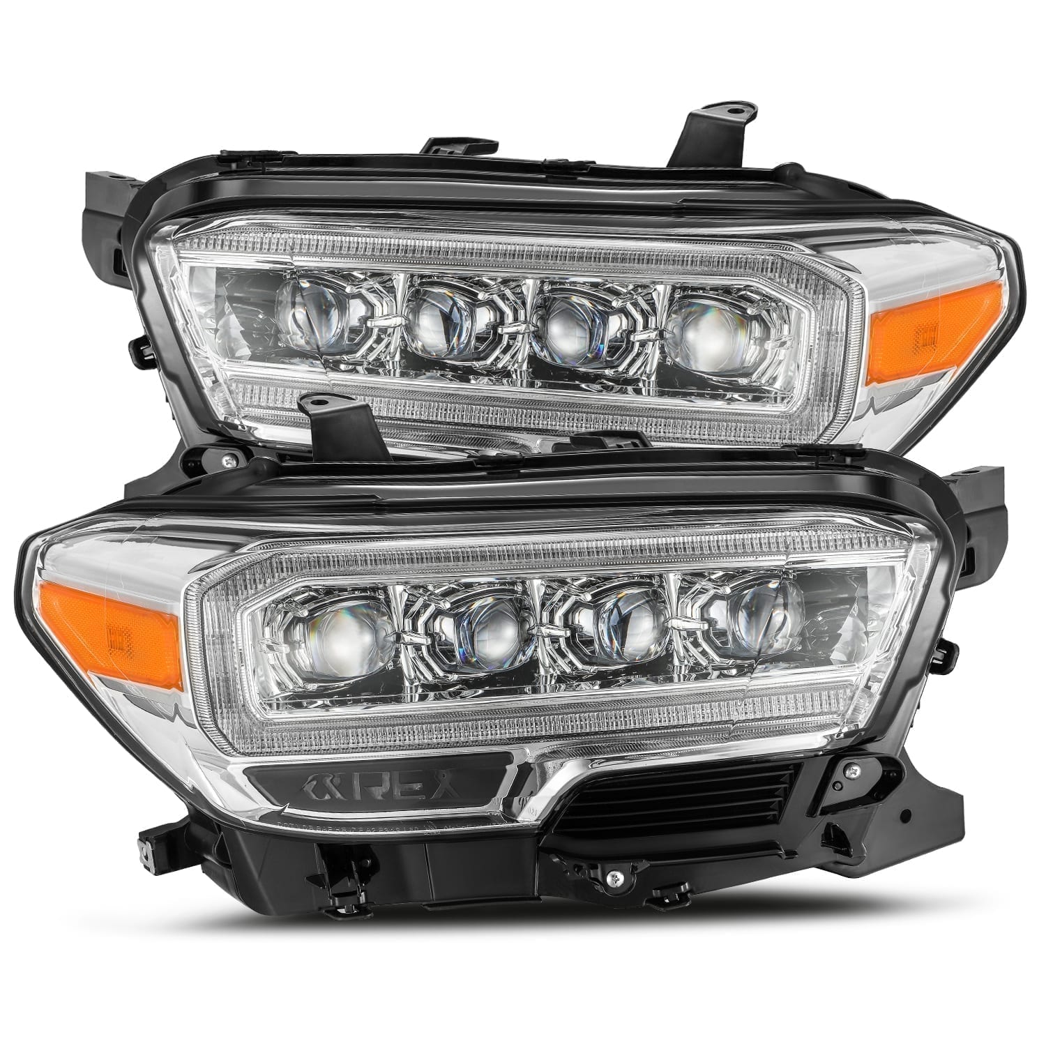 16 23 Toyota Tacoma NOVA Series LED Projector Headlights - Chrome Housing - High Performance Lighting for Night Driving & Off-Road Adventures