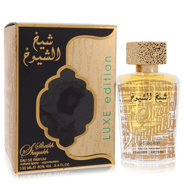 Lattafa Sheikh Al Shuyukh Luxe Edition Eau De Parfum Spray for Women - 3.4 oz Floral Oriental Fragrance, Long-Lasting Perfume for Date Night, Special Occasions & Daily Wear