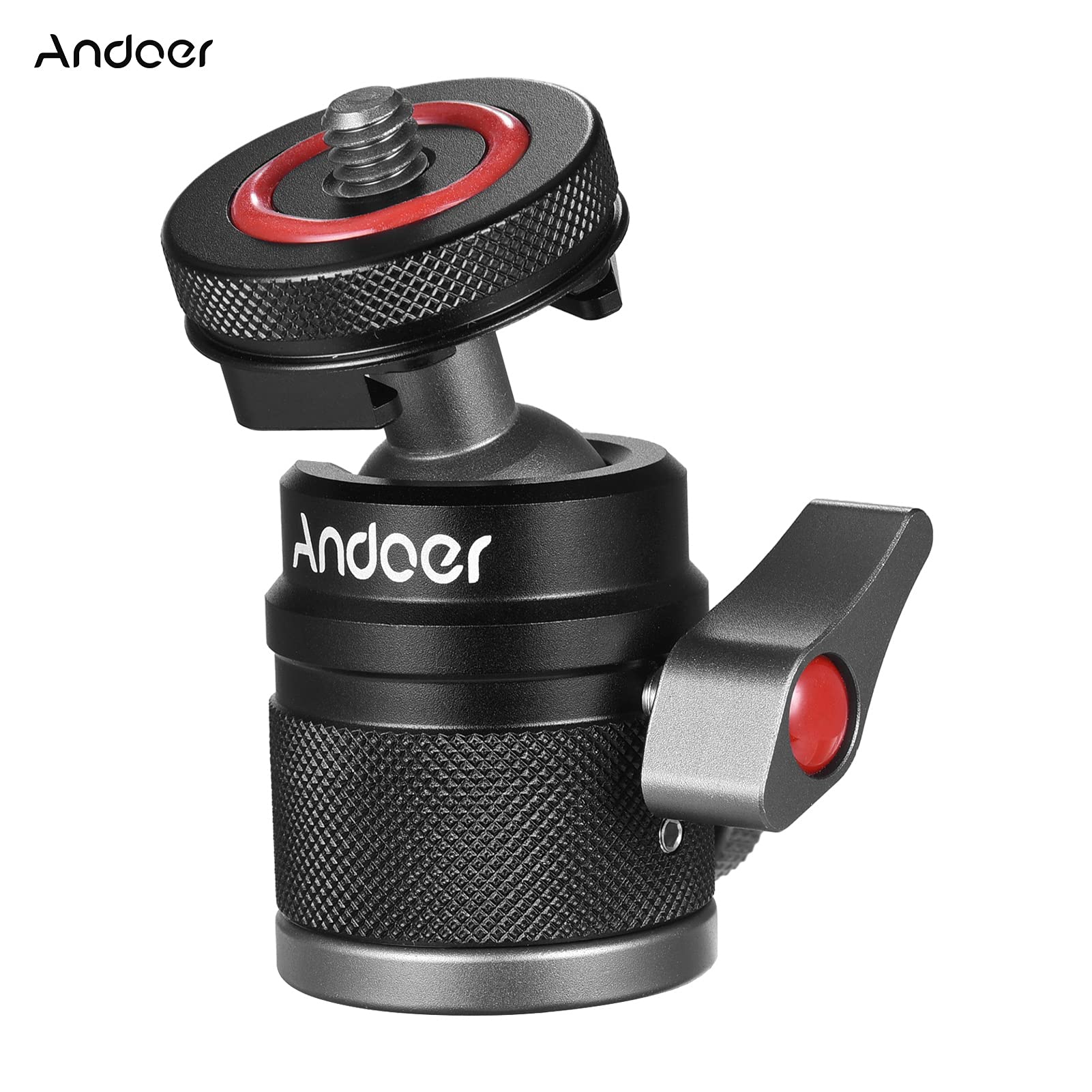 Andoer 360° Rotating Ball Head Adapter - 1/4