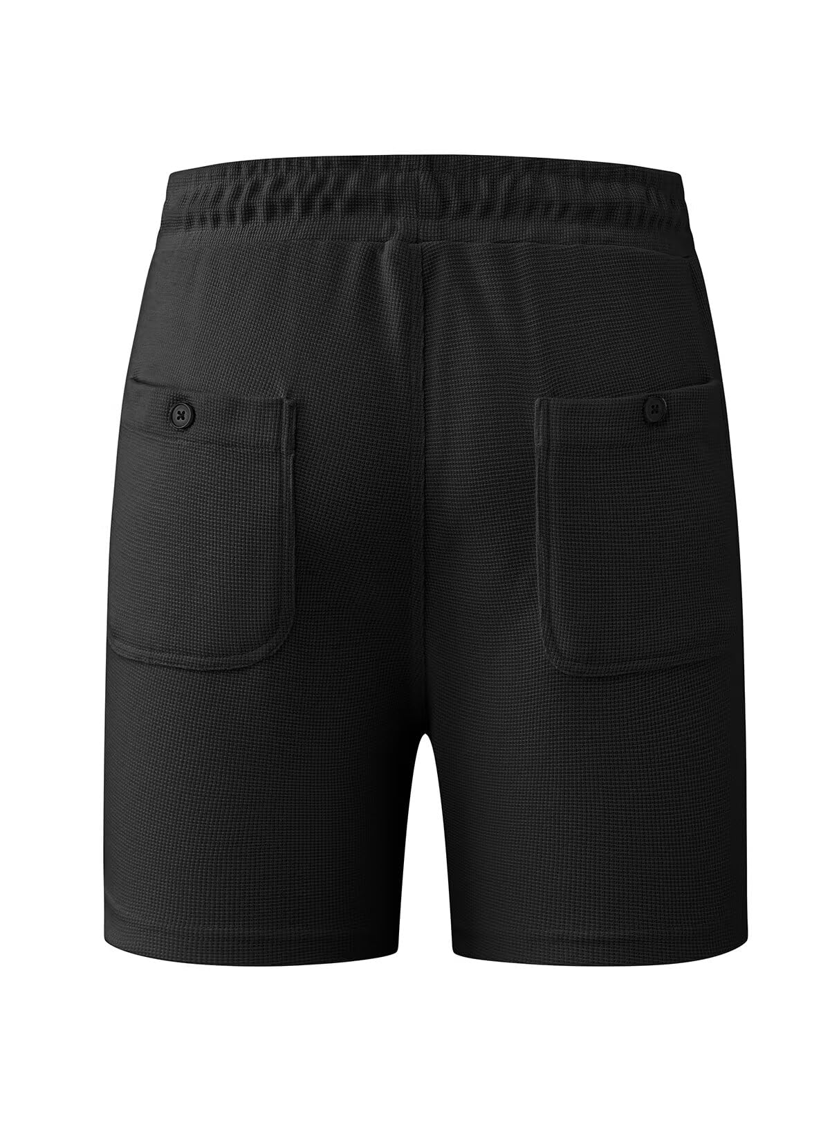 JMIERR Men's Casual Waffle Shorts with Drawstring & Elastic Waist - Breathable Workout Shorts with Pockets for Gym, Running, Beach & Summer Outdoor Activities