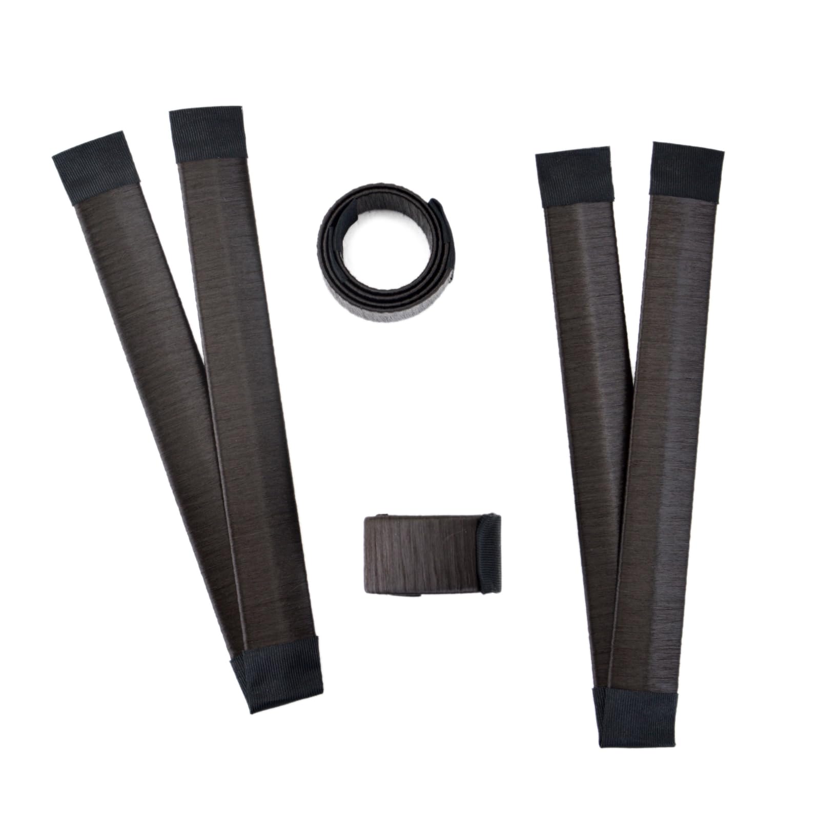 4-Piece Magic Bun Maker Set - Professional Hair Donut Tool for Ballet, Ballerina & Kids | Easy Hair Styling for Dance, School & Special Occasions (Dark Brown)