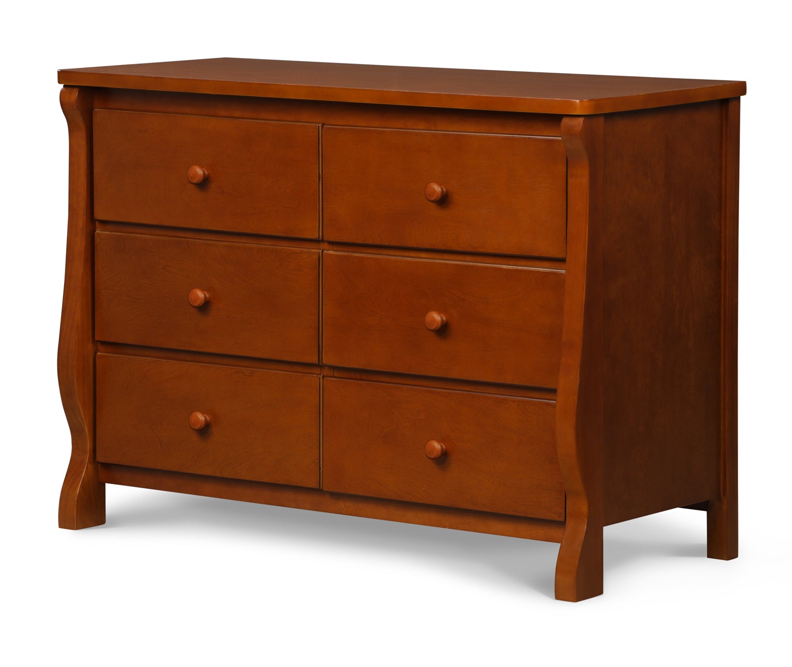 Elegant Canton Eclipse Dresser - Modern Wooden Bedroom Dresser with 6 Drawers, Vintage Style Storage for Bedroom, Living Room, and Office Organization