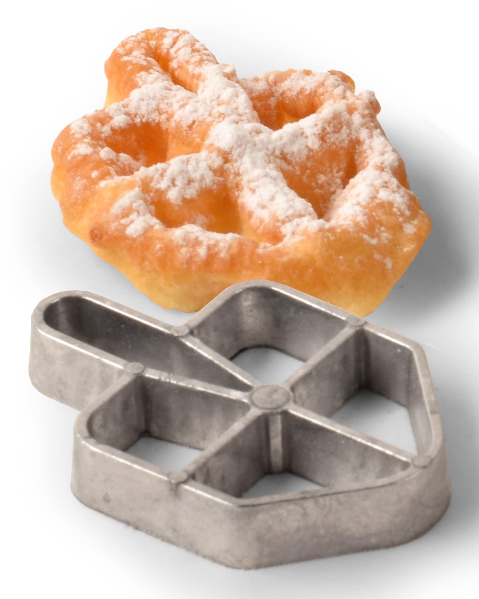 Stainless Steel Chanukah Rosette Iron Set with Handle - 3 Piece Hanukkah Cookie Mold Kit for Dreidel and Menorah Cookies | Perfect for Holiday Baking, Jewish Celebrations & Festive Cookie Making