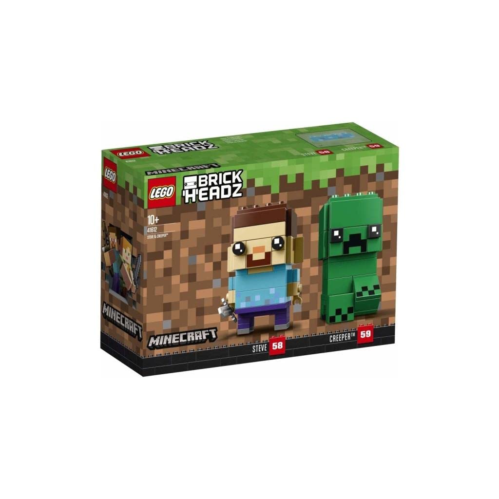 LEGO Minecraft Steve & Creeper Building Block Set 41612 - Creative Construction Toy for Kids, Perfect for Minecraft Fans and Collectors | Great Gift for Birthday, Christmas, and Playtime Adventures