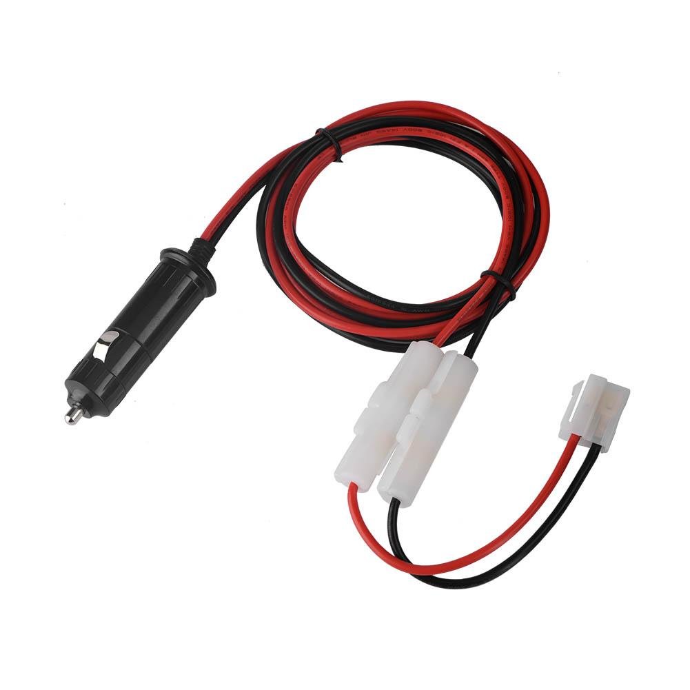 Bewinner T-Shaped Car Mobile Radio Power Cable - Cigarette Lighter Adapter for FT-7900/7800/8800/8900/1907 Radio Installations - Universal Automotive Power Supply Cord for Truck, SUV, Jeep - Perfect for Road Trips & Emergency Power Needs