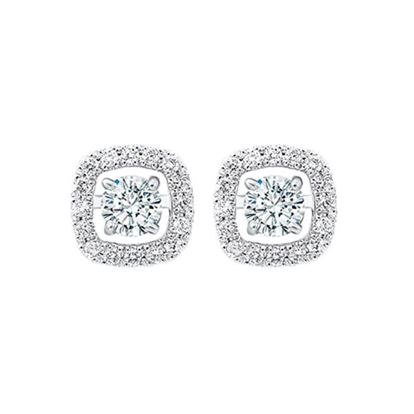 14K White Gold Diamond Stud Earrings (1/5 CTW) - Perfect for Weddings, Anniversaries & Special Occasions